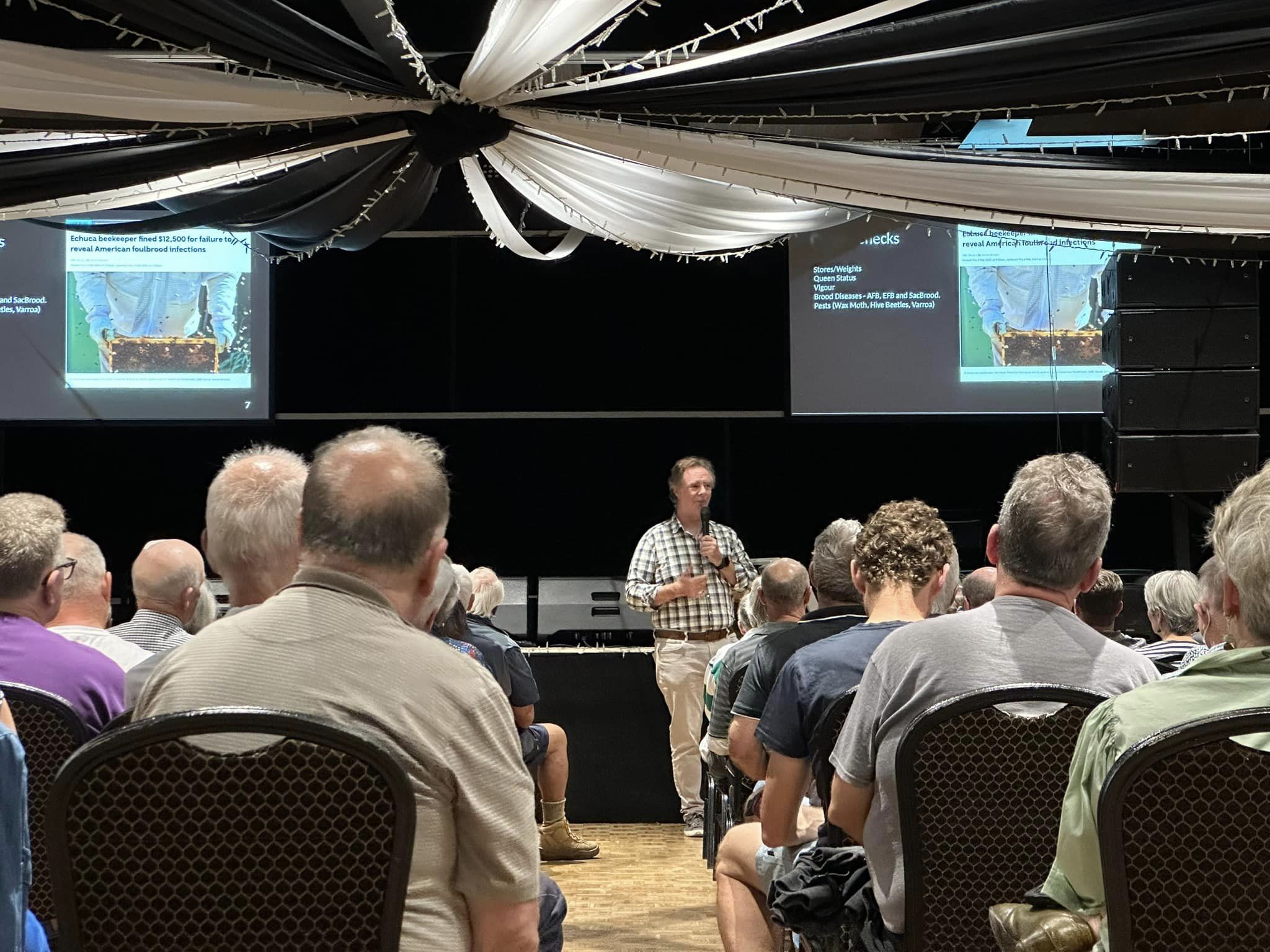 Pete Czeti Presenting at Canberra Region Beekeepers Association